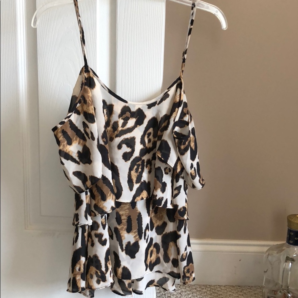 Leopard print tank top